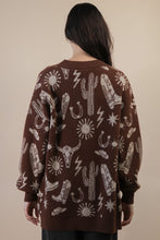 Load image into Gallery viewer, Wild West Oversized Cardigan