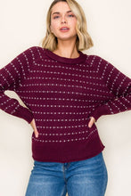 Load image into Gallery viewer, Weekend Mood Dot Sweater