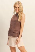 Load image into Gallery viewer, Sienna Sleeveless Suede Top