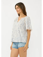 Load image into Gallery viewer, Capri Coast Lace Trim Top