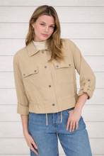 Load image into Gallery viewer, Stay A While Drawstring Jacket