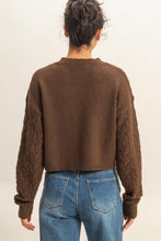 Load image into Gallery viewer, Classic Stitch Cable Knit Sweater