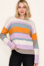Load image into Gallery viewer, Golden Harvest Striped Sweater