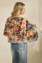 Load image into Gallery viewer, In Full Bloom Tapestry Denim Jacket