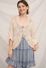 Load image into Gallery viewer, Whispered Lace Crochet Cardigan