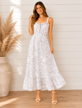 Load image into Gallery viewer, Verona Skies Floral Maxi Dress