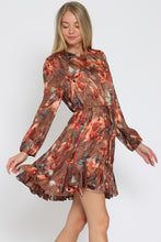 Load image into Gallery viewer, Happy Harvest Floral Mini Dress