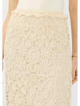 Load image into Gallery viewer, Sun Kissed Floral Crochet Midi Skirt