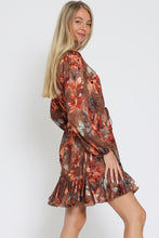 Load image into Gallery viewer, Happy Harvest Floral Mini Dress