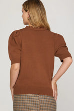 Load image into Gallery viewer, Willow Grace Ruffled Neck Sweater