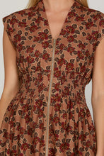 Load image into Gallery viewer, Vineyard Stroll Zip Front Dress