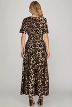 Load image into Gallery viewer, Wild Side Tiered Maxi Dress
