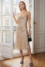 Load image into Gallery viewer, Lucille Polka Dot Cowl Slip Dress