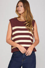 Load image into Gallery viewer, Crush On You Sleeveless Striped Sweater