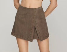 Load image into Gallery viewer, Star Suede Studded Mini Skort