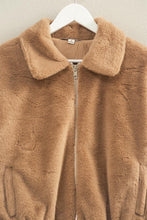 Load image into Gallery viewer, Cozy Mood Faux Fur Zip Jacket