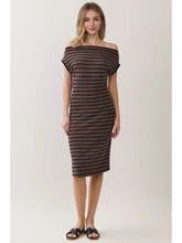 Load image into Gallery viewer, Read Between The Lines Midi Dress