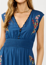 Load image into Gallery viewer, Venetian Bloom Embroidered Maxi Dress