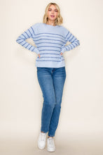 Load image into Gallery viewer, Soft Current Striped Sweater