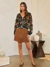 Load image into Gallery viewer, Autumn Romance Floral Scalloped Cardigan