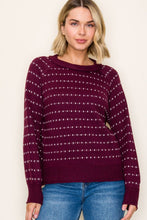 Load image into Gallery viewer, Weekend Mood Dot Sweater