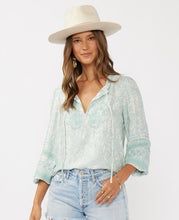 Load image into Gallery viewer, Calm And Cool Floral Embroidered Top