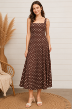 Load image into Gallery viewer, Dot's Amore Polka Dot Maxi Dress