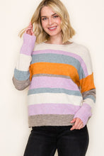 Load image into Gallery viewer, Golden Harvest Striped Sweater