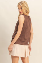 Load image into Gallery viewer, Sienna Sleeveless Suede Top