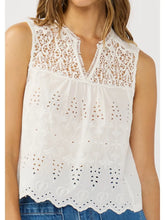 Load image into Gallery viewer, Eye Catching Eyelet Lace Top