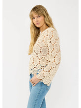 Load image into Gallery viewer, Palm Coast Bell Sleeve Crochet Top
