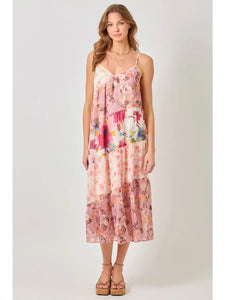 Parisian Garden Floral Maxi Dress