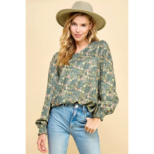 Serene Meadow Floral Top