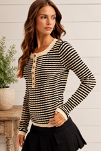 Load image into Gallery viewer, Stripe Appeal Long Sleeve Top
