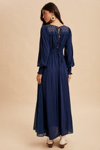 Load image into Gallery viewer, Riviera Romance Lace Panel Maxi Dress
