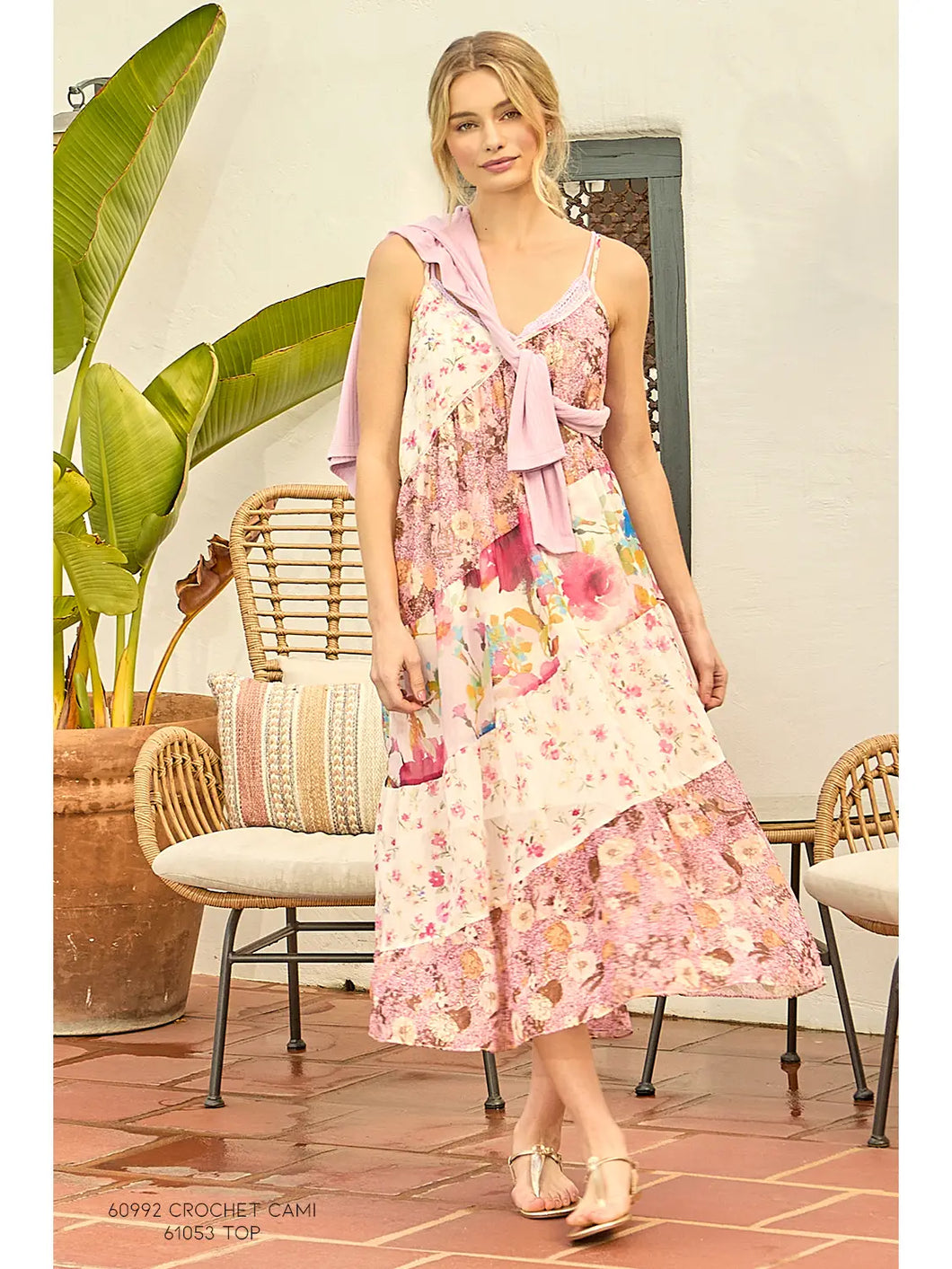 Parisian Garden Floral Maxi Dress