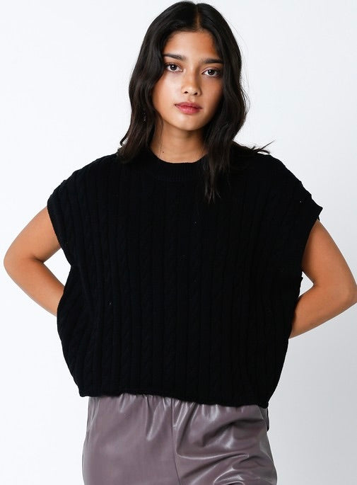 Cool And Clever Cable Knit Sweater