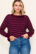 Load image into Gallery viewer, Weekend Mood Dot Sweater
