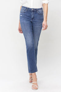 Prudent High Rise Slim Straight Jean