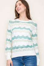 Load image into Gallery viewer, Sound Waves Color Block Sweater
