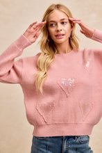 Load image into Gallery viewer, Heart That Sparkles Cozy Sweater
