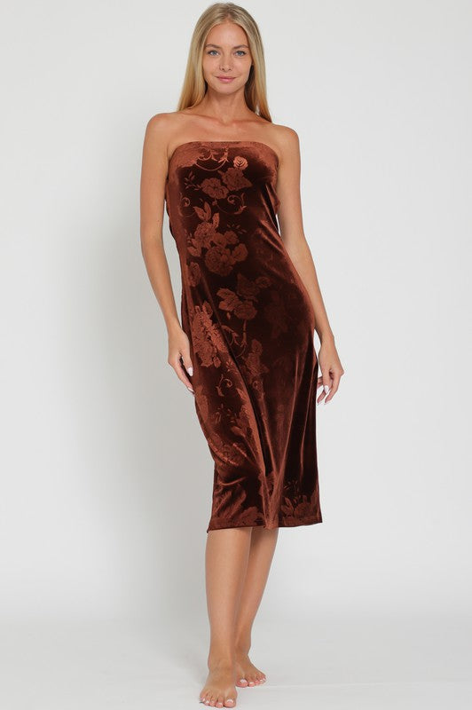 Mesmerizing Velvet Midi Dress