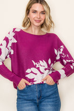 Load image into Gallery viewer, Berry Blossom Floral Sweater
