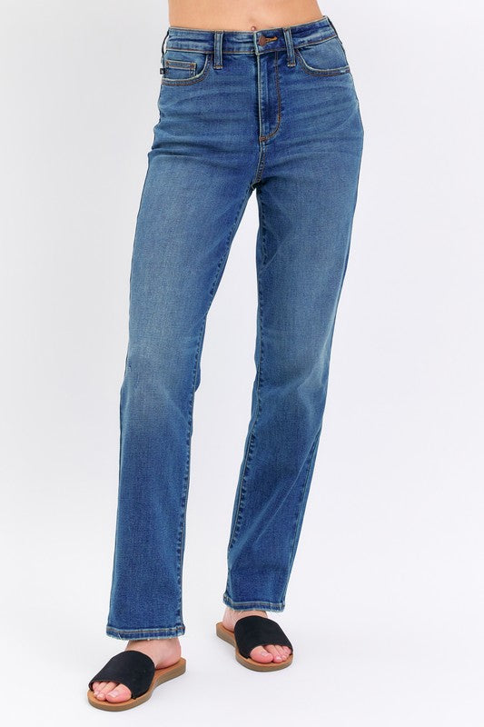 Allison High Rise Straight Jeans