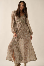 Load image into Gallery viewer, Perfectly Prairie Floral Maxi Dress
