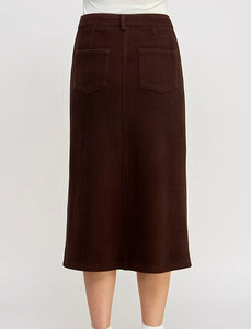 Wanderer Soft Corduroy Midi Skirt