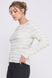 Simple Elegance Ruffle Lace Top