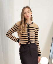 Load image into Gallery viewer, Elevated Essential Striped Button Down Cardigan
