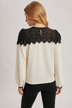 Load image into Gallery viewer, Effortless Allure Lace Detail Top
