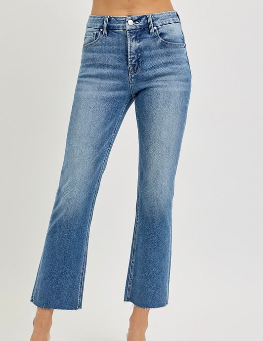 Willow Hgh Rise Crop Straight Jeans